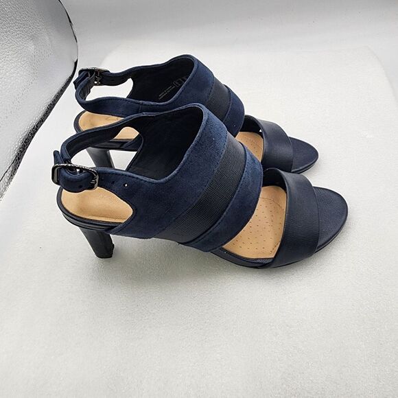 Clarks Womens Laureti Joy Pump Size 5 Blue - Picture 3 of 11